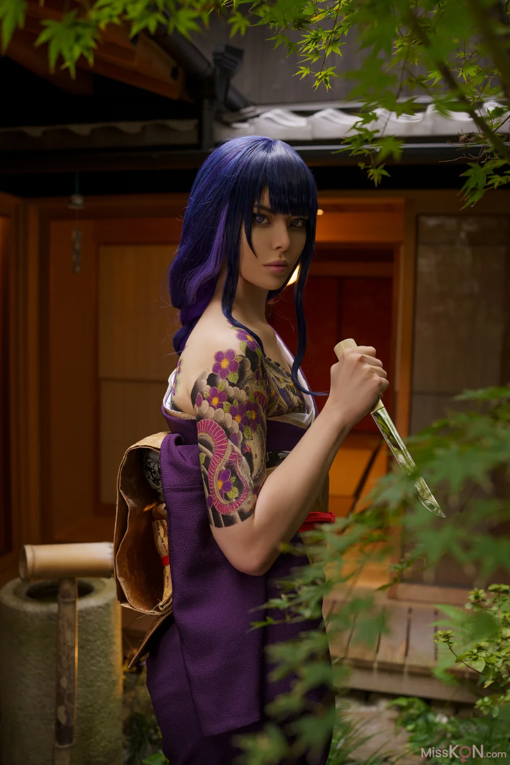 Coser@Vinnegal: Raiden Shogun Kimono (48 ảnh)