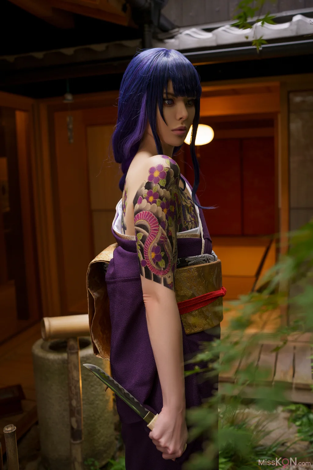Coser@Vinnegal: Raiden Shogun Kimono (48 ảnh)