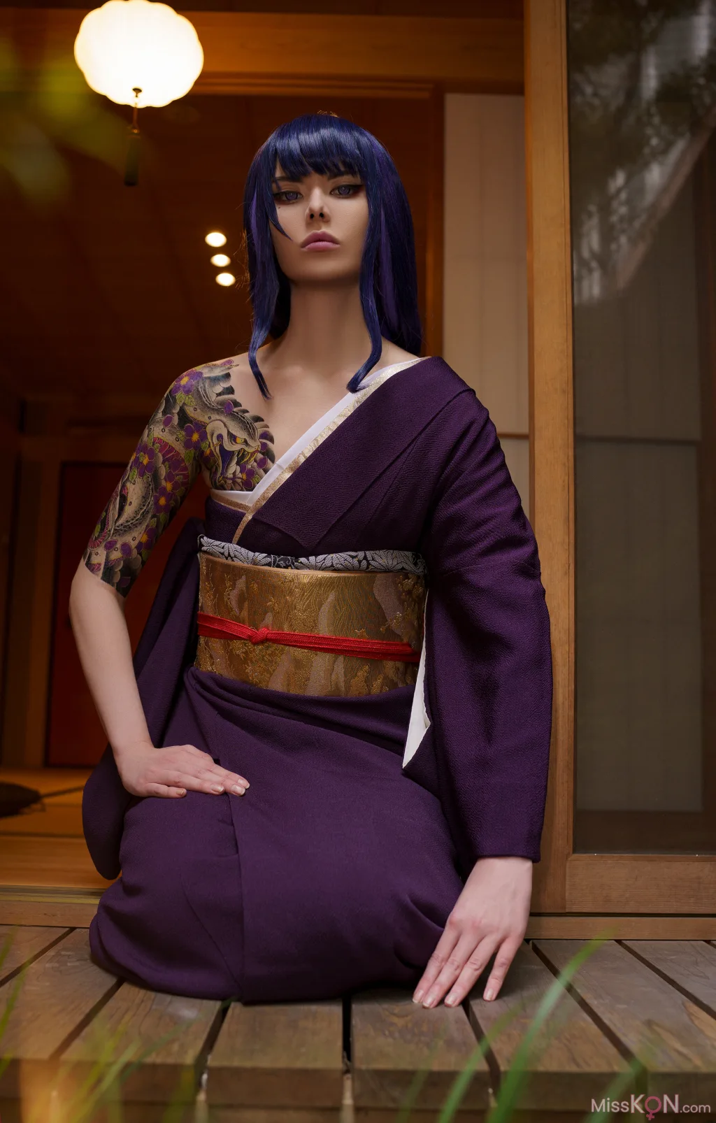 Coser@Vinnegal: Raiden Shogun Kimono (48 ảnh)