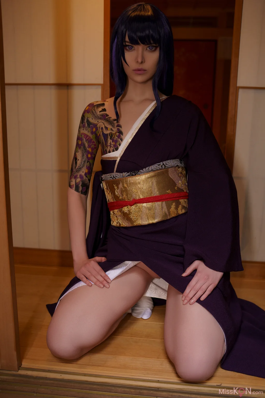 Coser@Vinnegal: Raiden Shogun Kimono (48 ảnh)