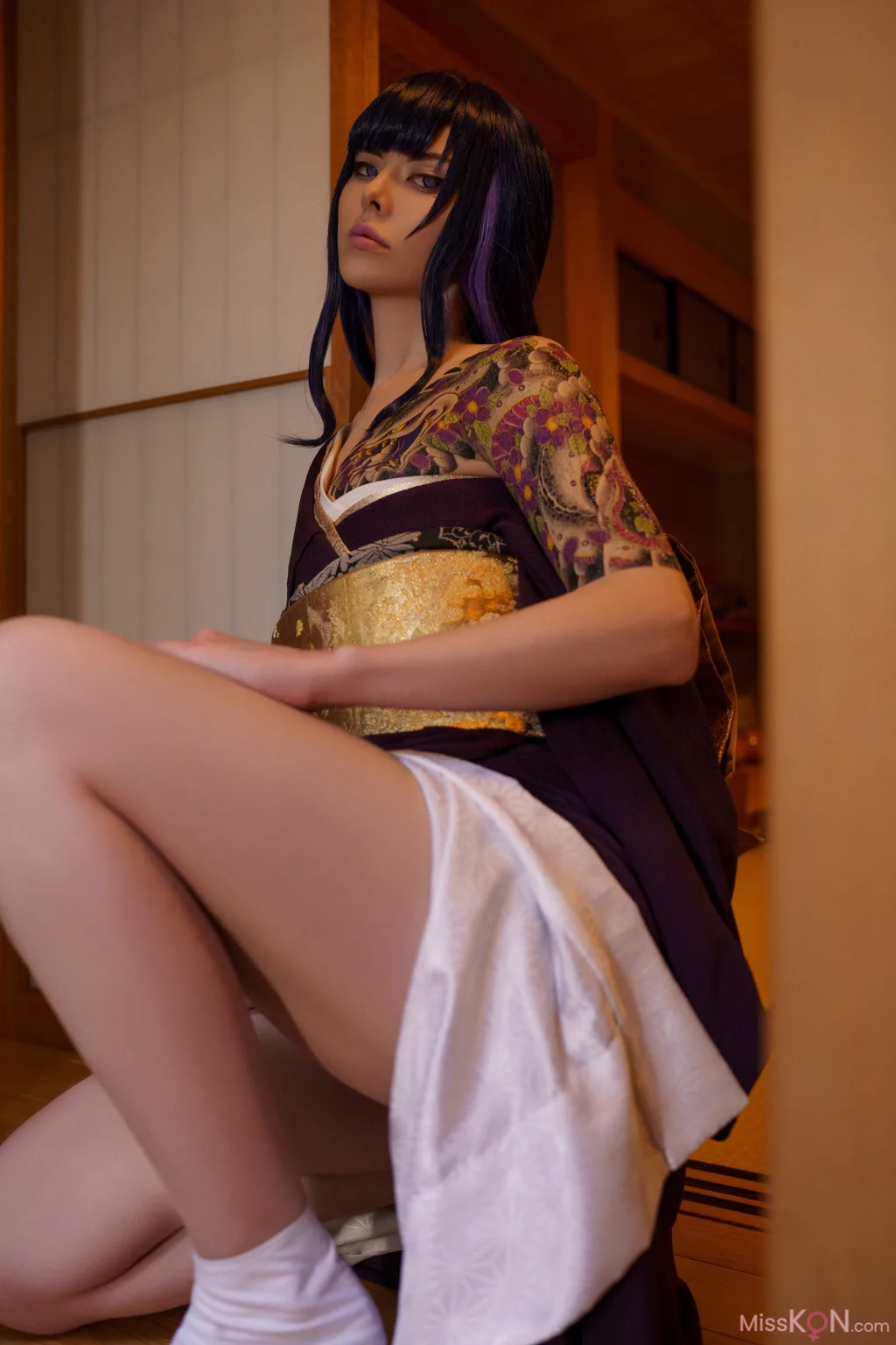 Coser@Vinnegal: Raiden Shogun Kimono (48 ảnh)