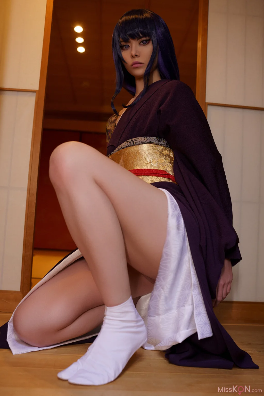 Coser@Vinnegal: Raiden Shogun Kimono (48 ảnh)