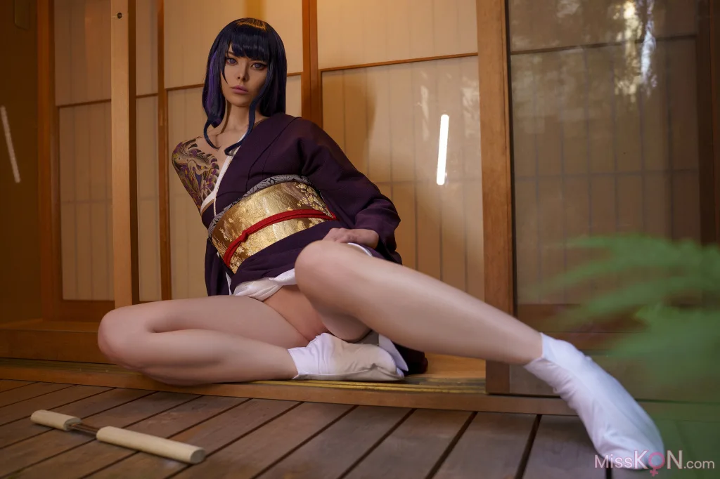 Coser@Vinnegal: Raiden Shogun Kimono (48 ảnh)