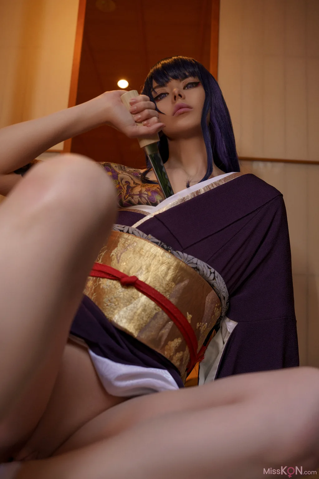 Coser@Vinnegal: Raiden Shogun Kimono (48 ảnh)
