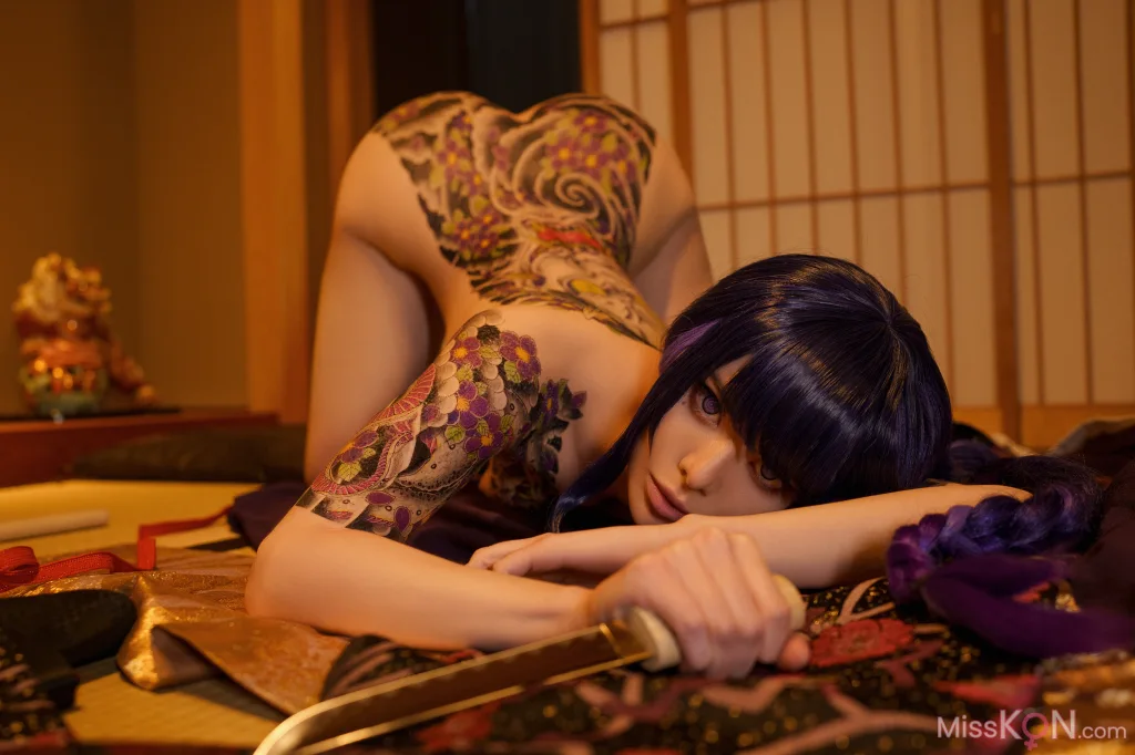Coser@Vinnegal: Raiden Shogun Kimono (48 photos)