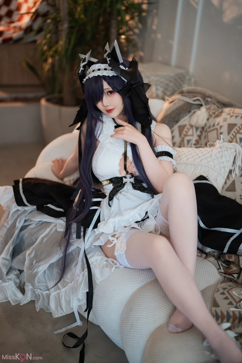 Coser@面饼仙儿: 碧蓝航线 奥古斯特 女仆 (43 ảnh)