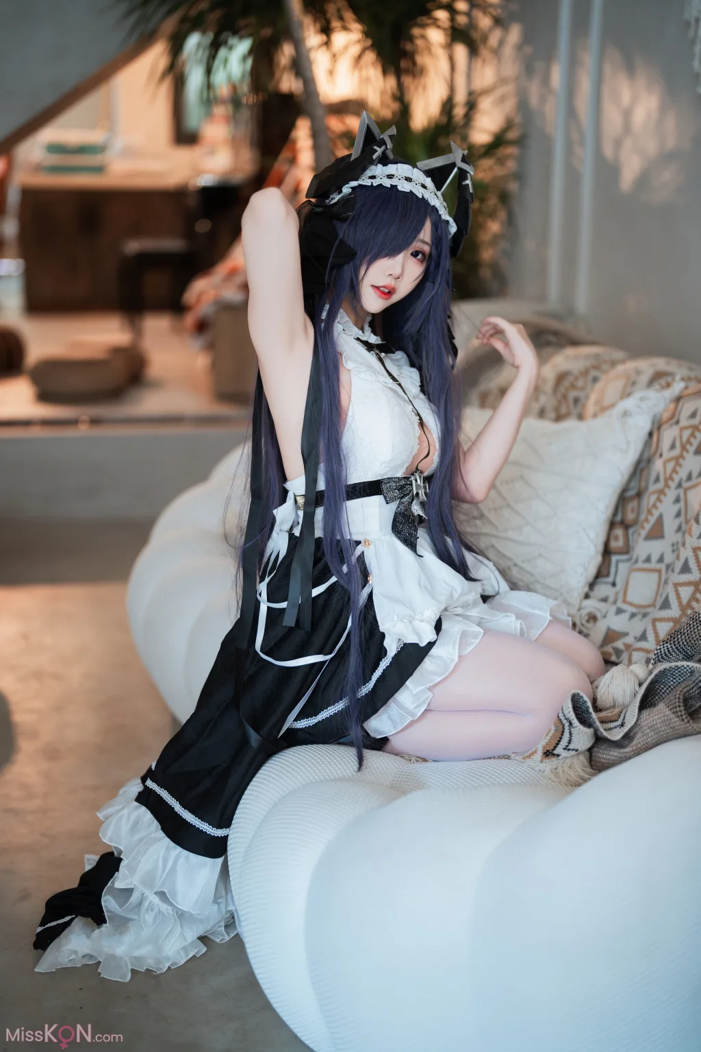 Coser@面饼仙儿: 碧蓝航线 奥古斯特 女仆 (43 ảnh)