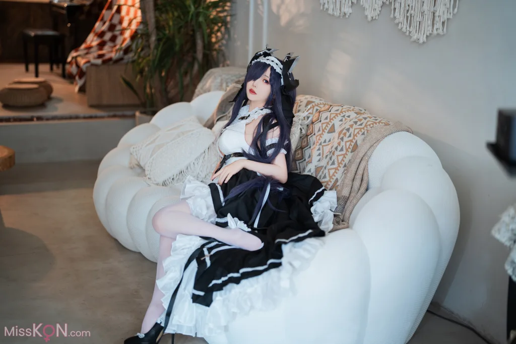 Coser@面饼仙儿: 碧蓝航线 奥古斯特 女仆 (43 ảnh)