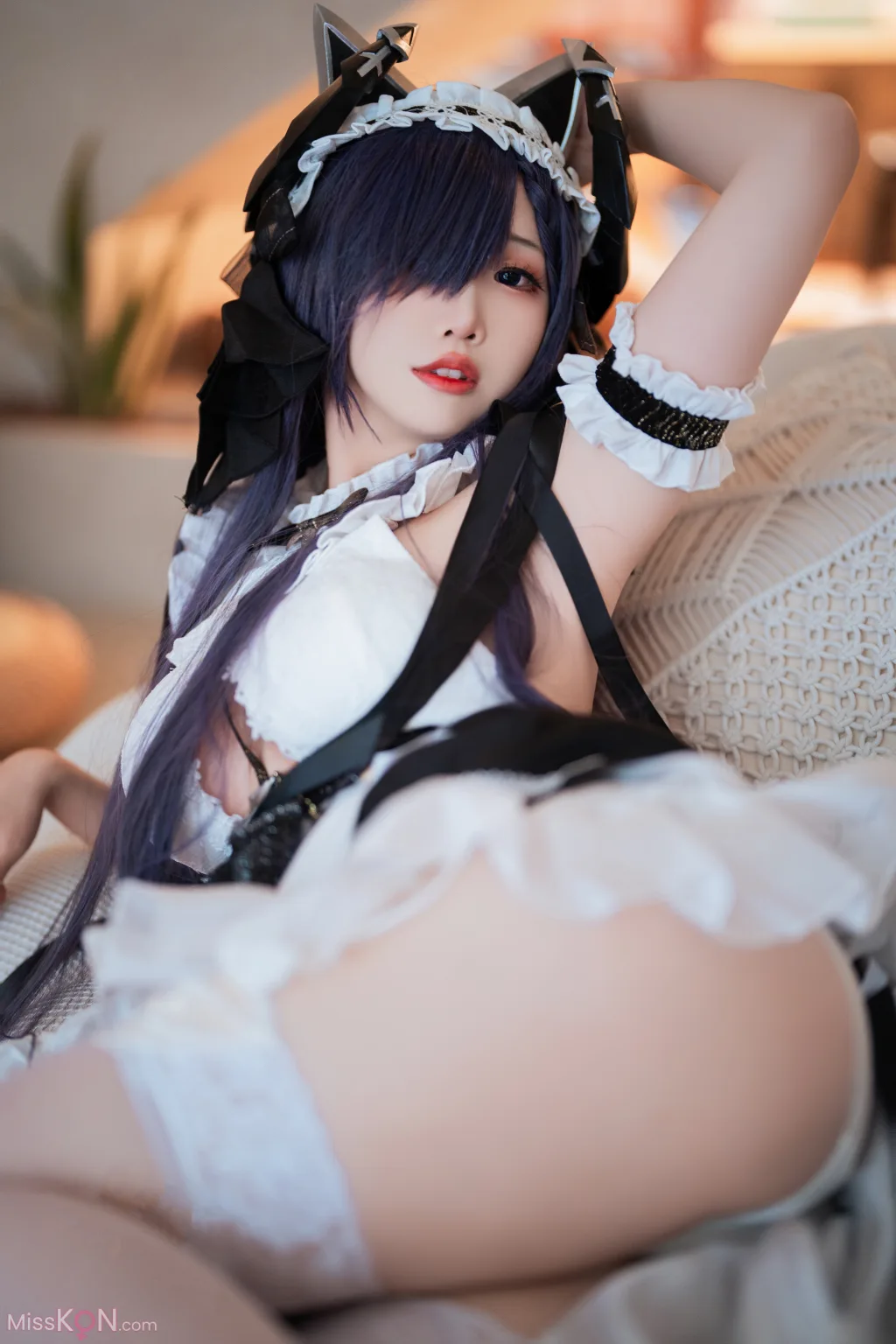 Coser@面饼仙儿: 碧蓝航线 奥古斯特 女仆 (43 ảnh)