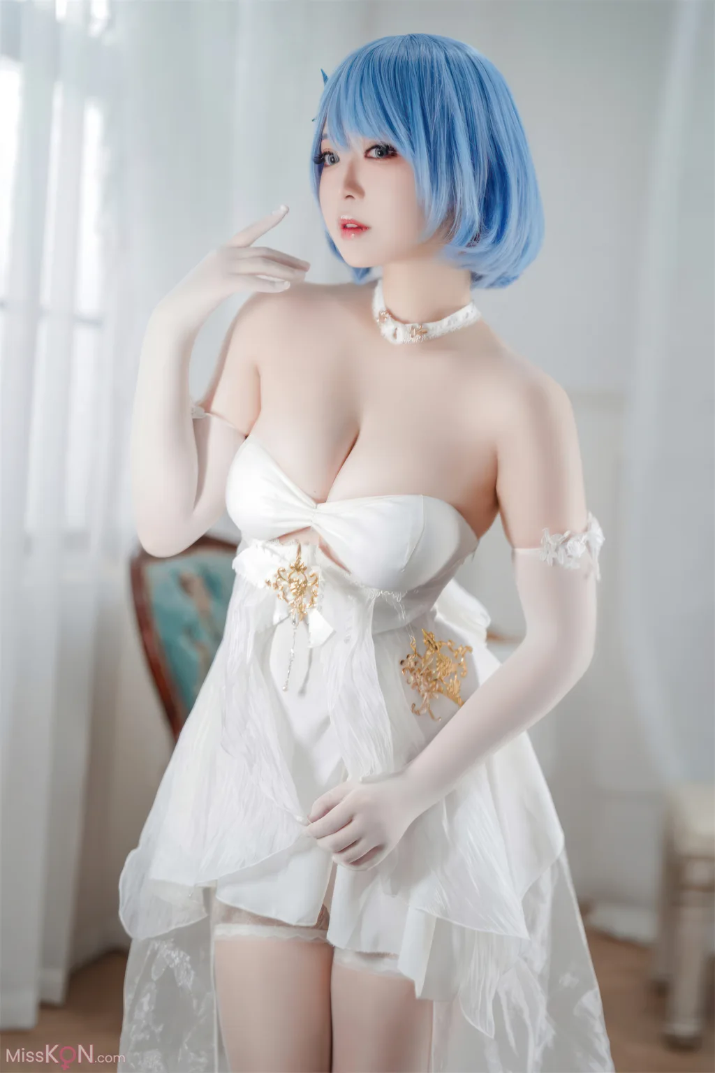 Coser@半半子: 碧蓝航线 恰巴耶夫 白骑兵的旋律 礼服 (64 photos + 2 videos)