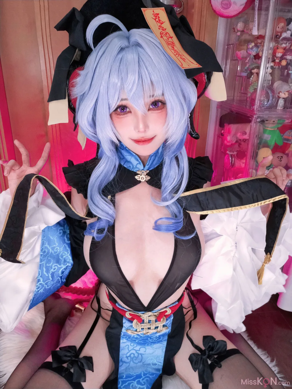 Coser@蜜汁猫裘: 原神 甘雨 国风小僵尸 (47 photos + 2 videos)