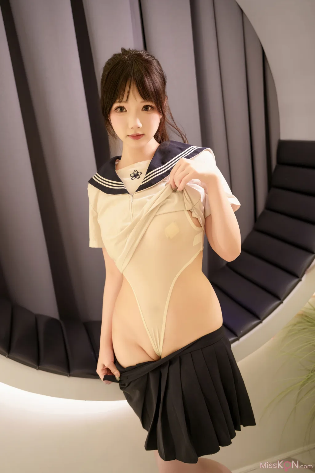 Coser@雪晴Astra: 牛奶丝透明黏滑体操服 (63 photos + 1 video) – Page 3