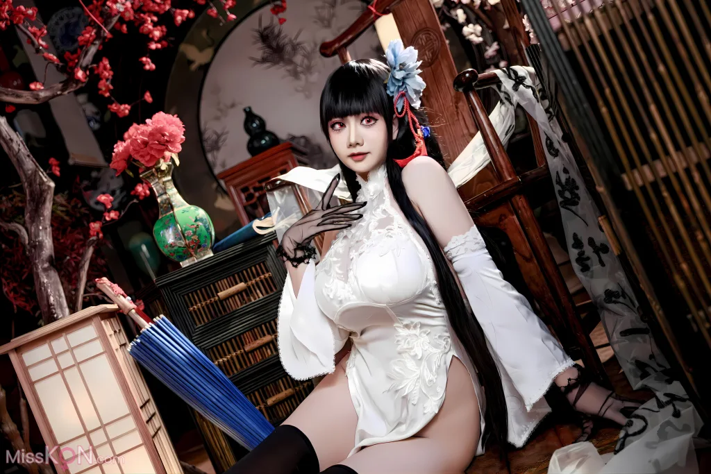 Coser@阿雪雪: 碧蓝航线 逸仙 旗袍 (92 photos)