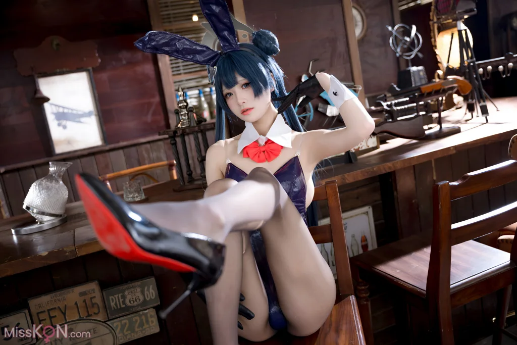 Coser@九柒喵: 蔚蓝档案 龙华妃咲 兔女郎 (59 photos)
