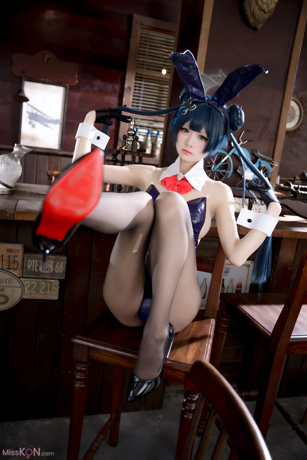 Coser@九柒喵: 蔚蓝档案 龙华妃咲 兔女郎 (59 photos)