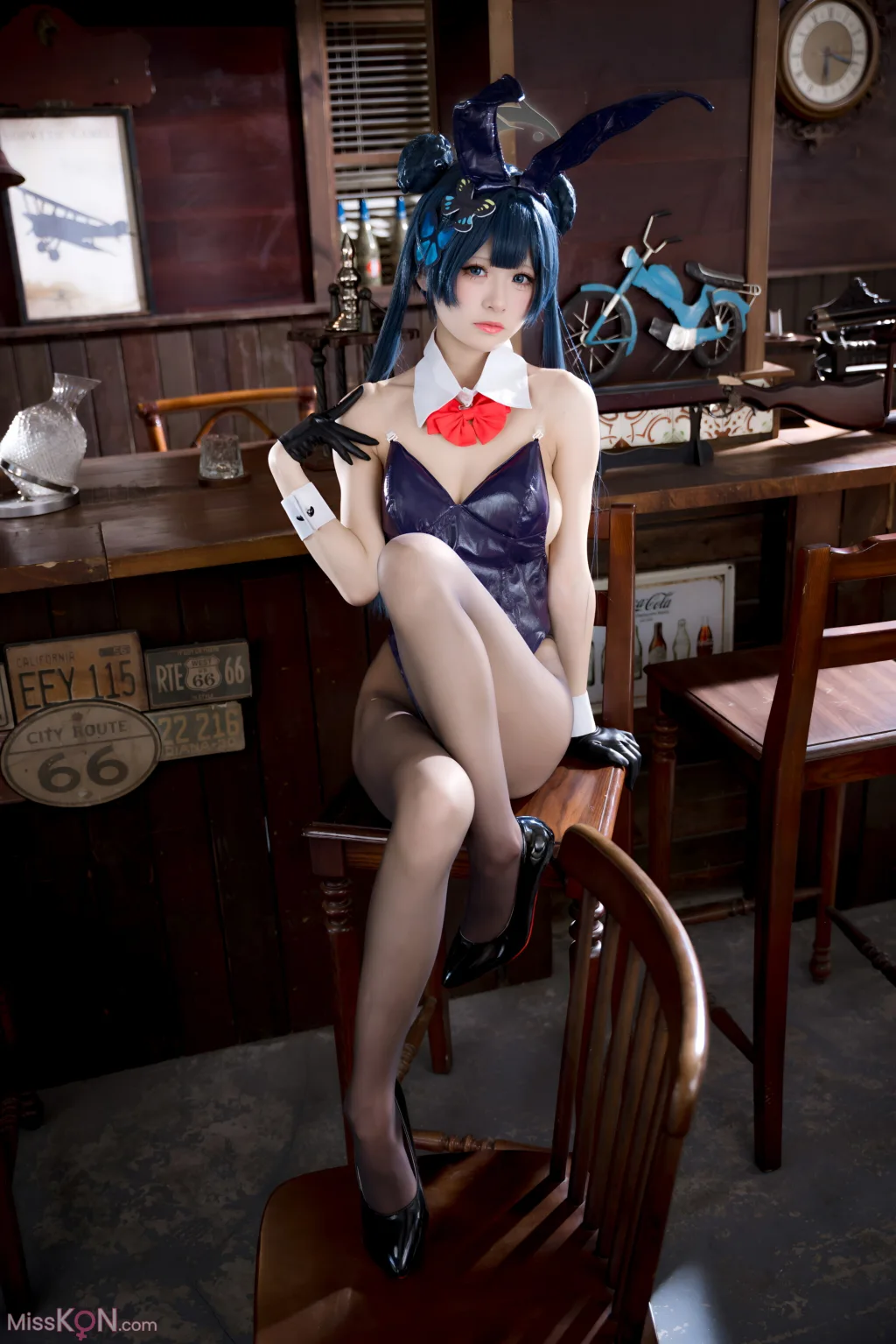Coser@九柒喵: 蔚蓝档案 龙华妃咲 兔女郎 (59 photos)