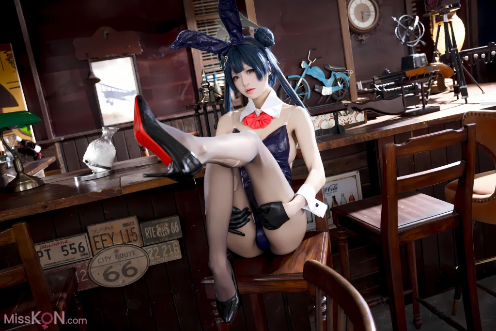 Coser@九柒喵: 蔚蓝档案 龙华妃咲 兔女郎 (59 photos)