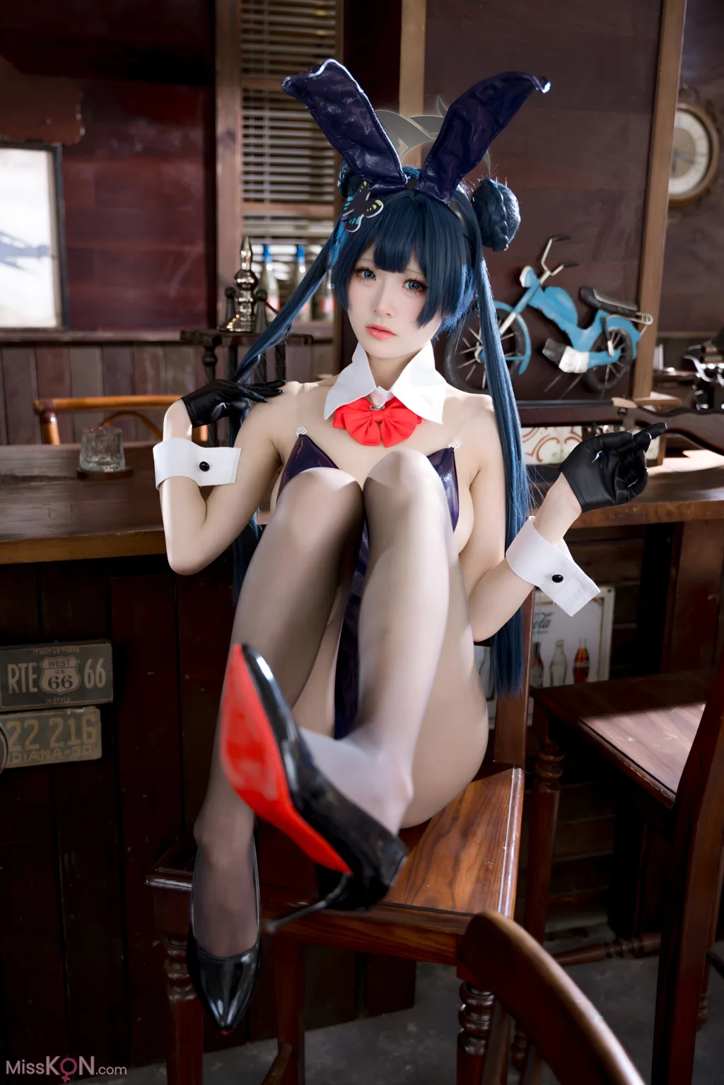 Coser@九柒喵: 蔚蓝档案 龙华妃咲 兔女郎 (59 photos)
