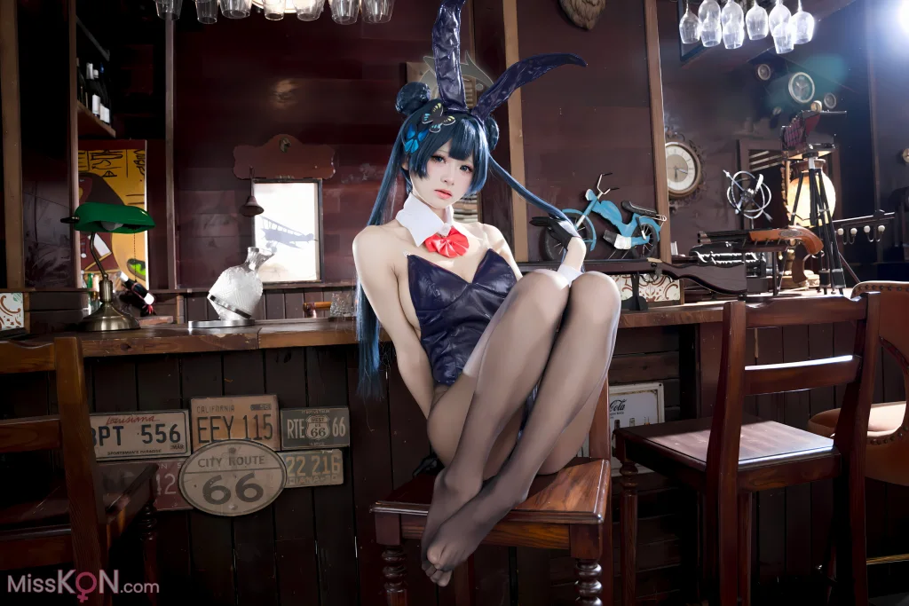 Coser@九柒喵: 蔚蓝档案 龙华妃咲 兔女郎 (59 photos)